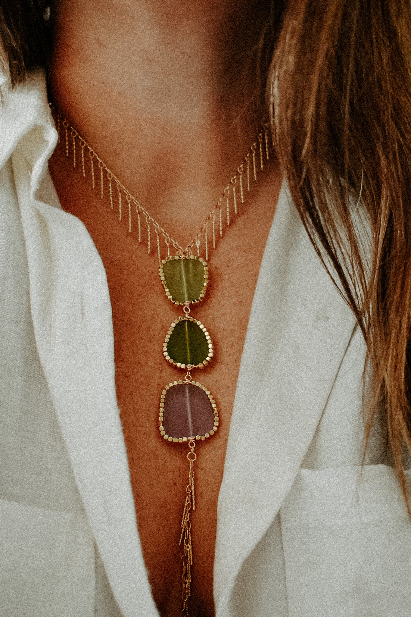 Sea Glass Lariat 8