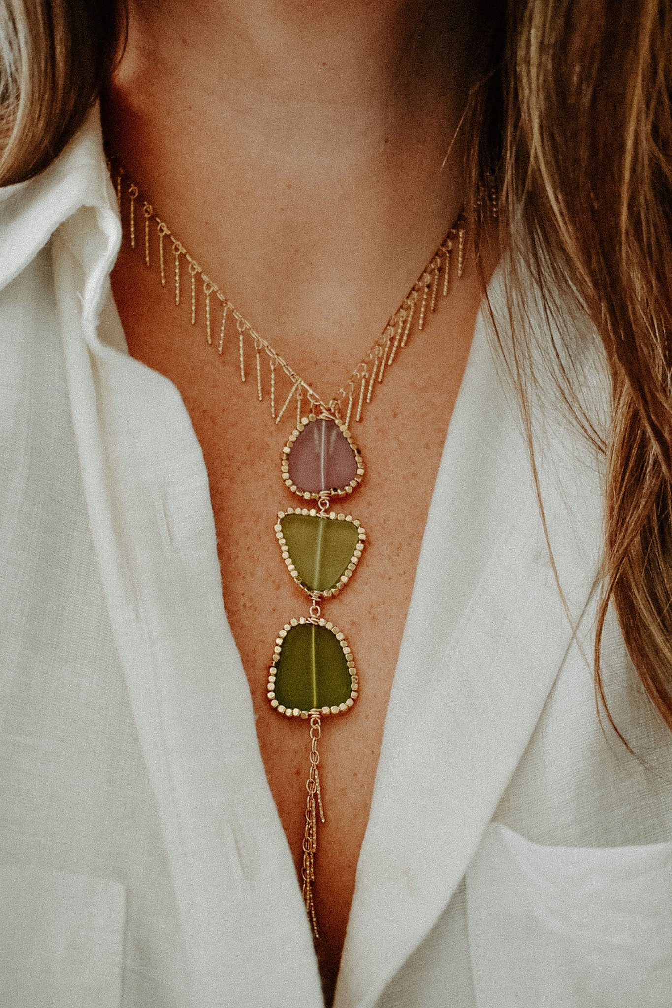 Sea Glass Lariat 4