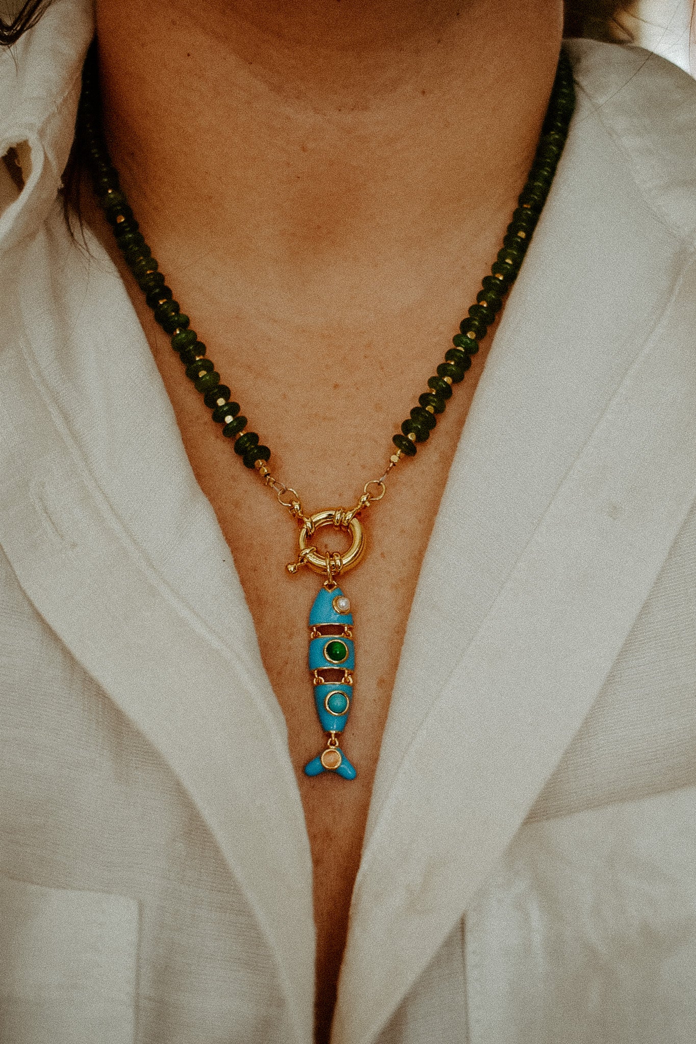 Keep Swimming Necklace