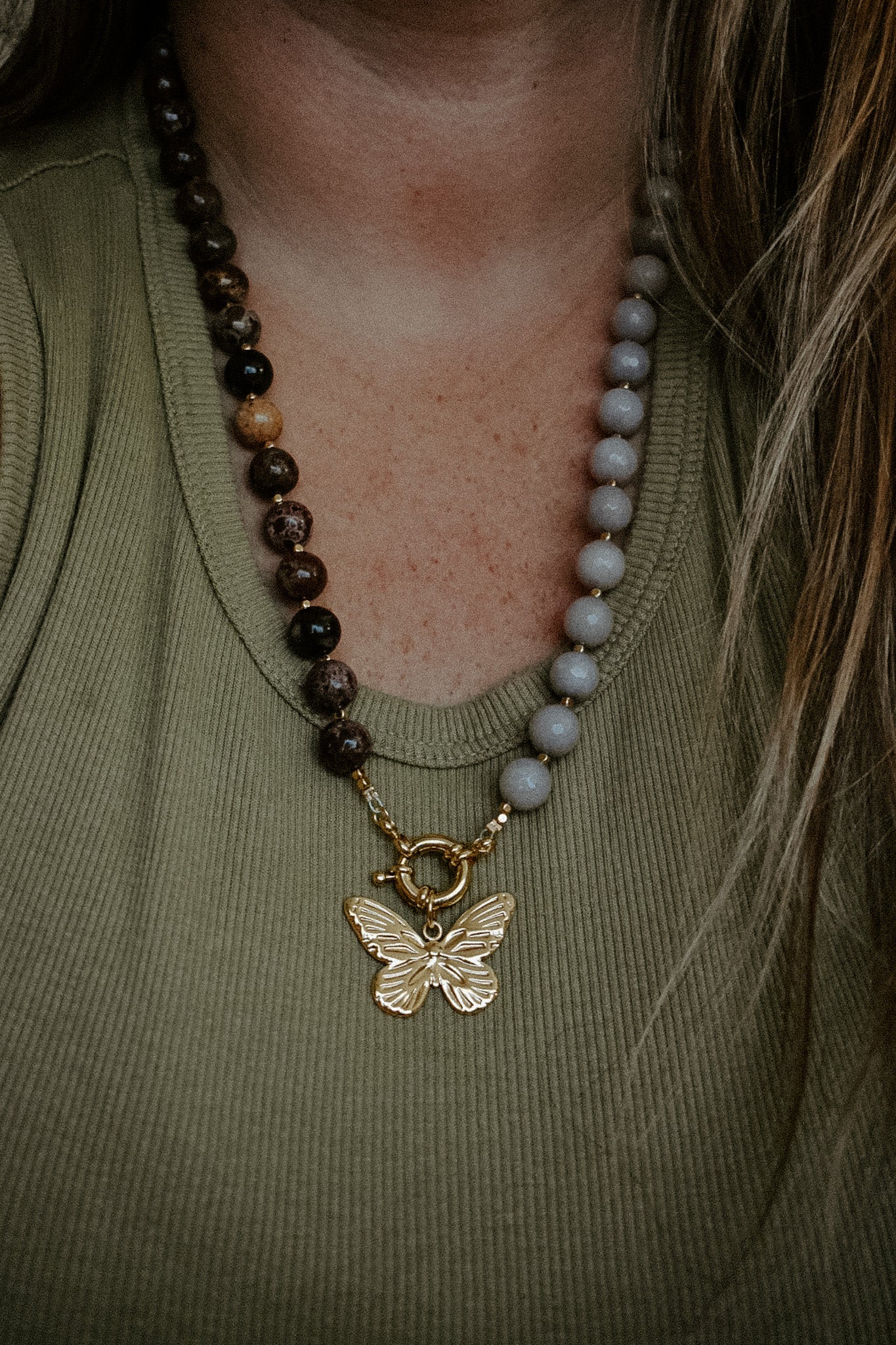 Moonlight Butterfly Necklace