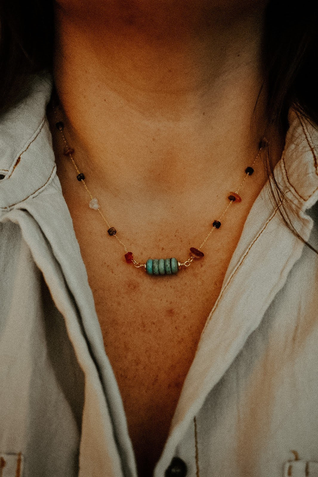 Blue Core Necklace
