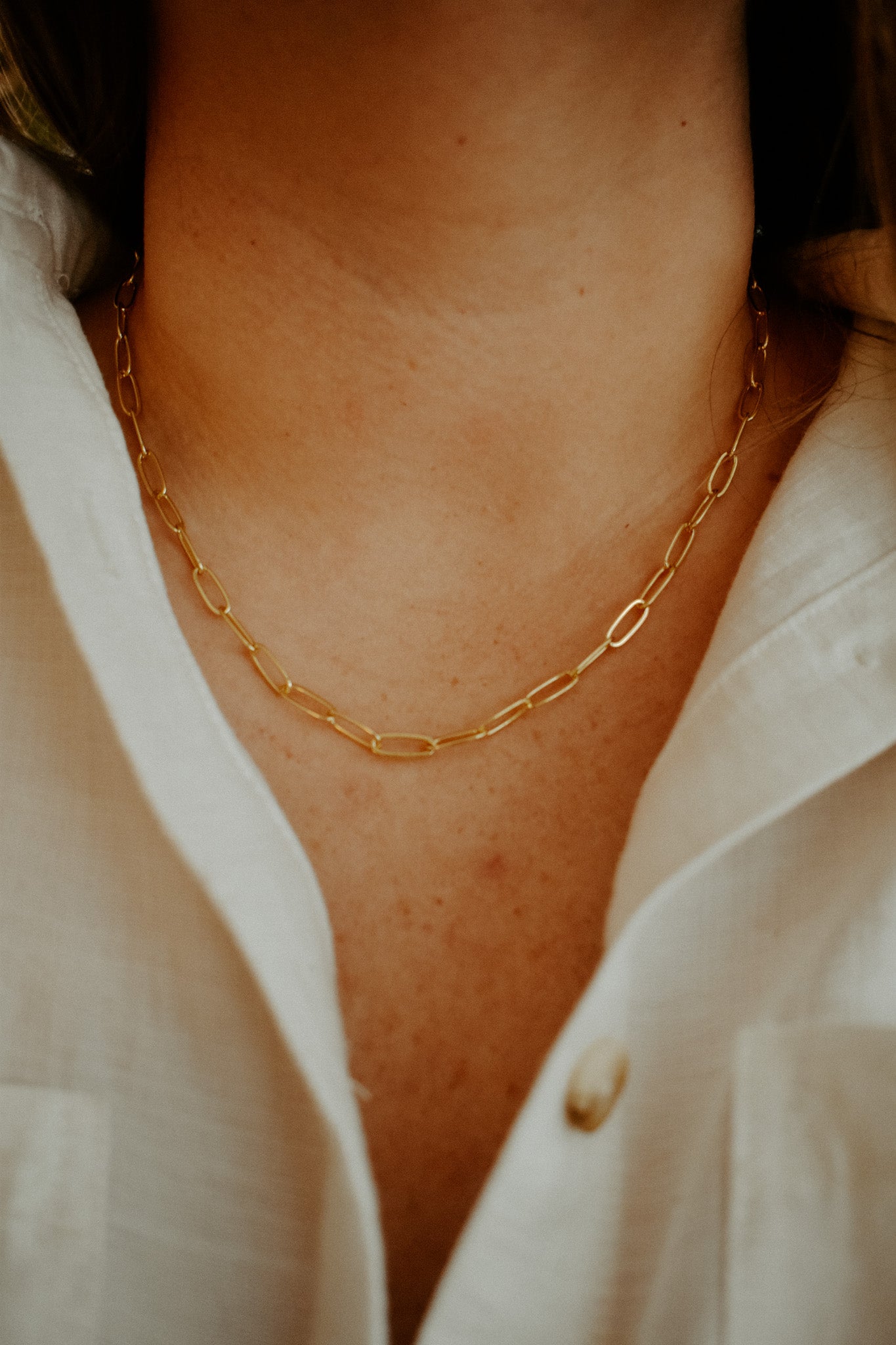 Paper Clip Chain Necklace