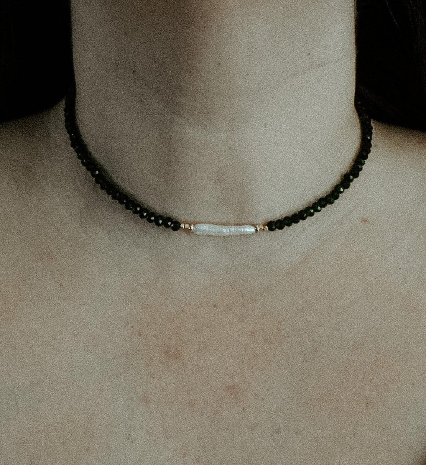 Frosted Evergreen Choker