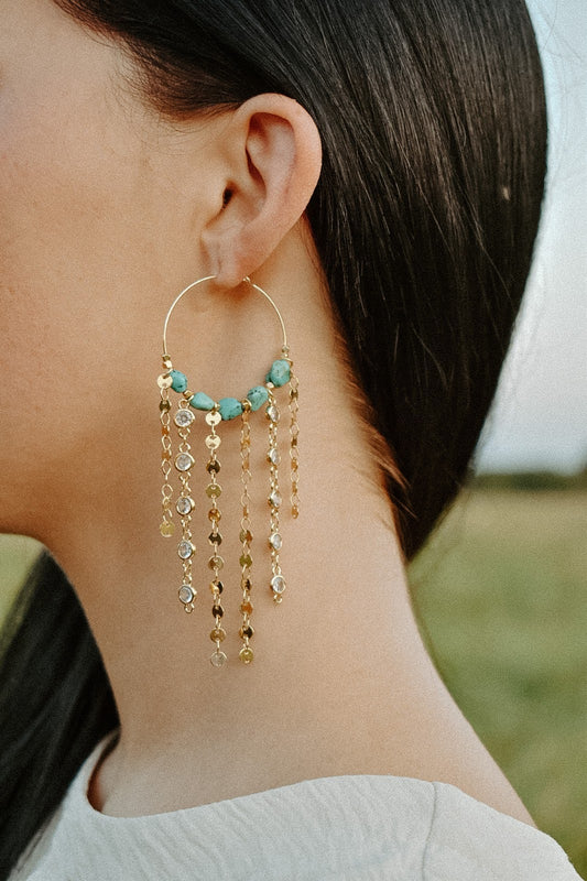Golden Tumbleweed Earrings