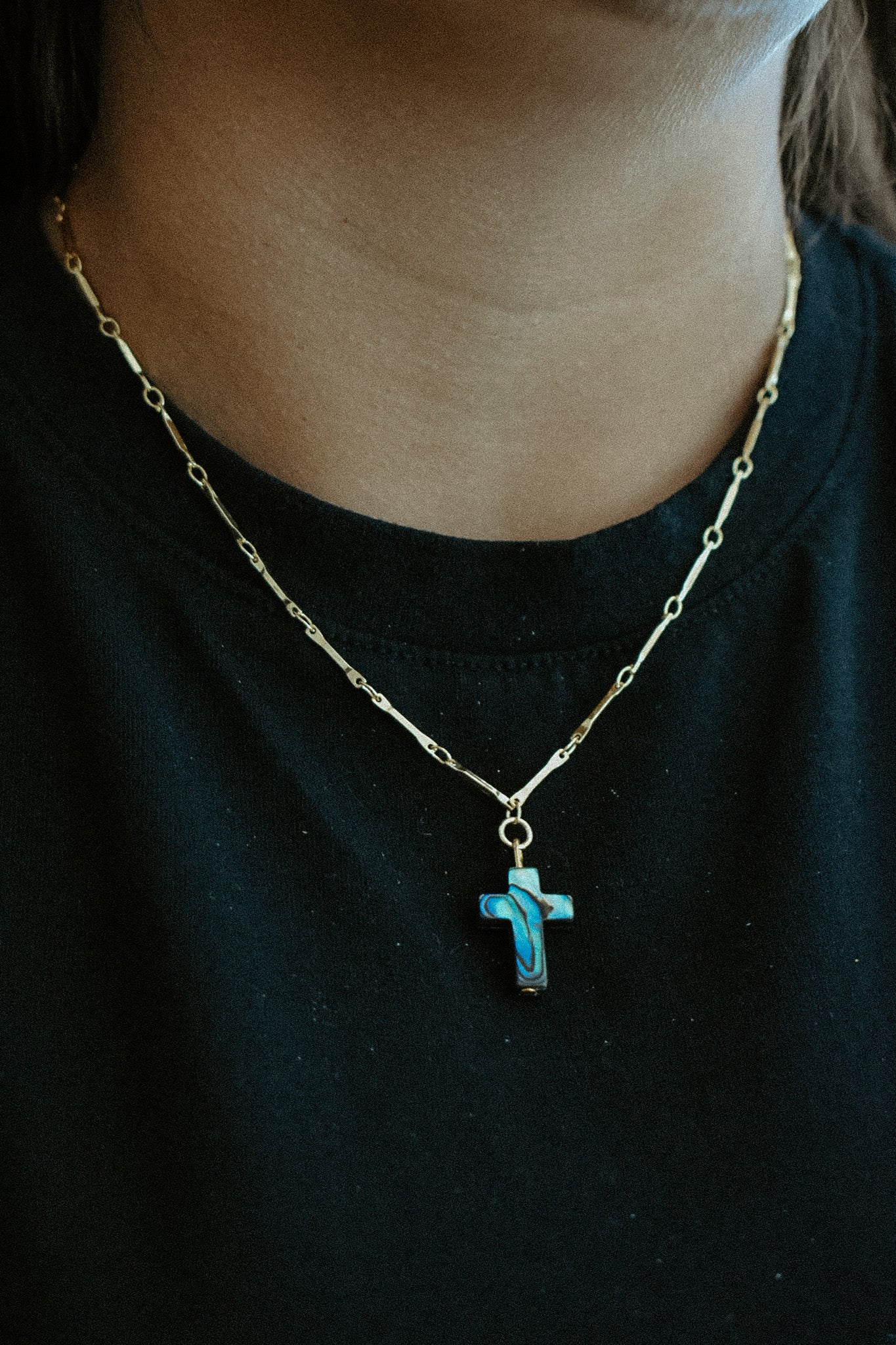 The Halo Cross Necklace