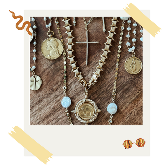 Highway Hippie is a handcrafted jewelry shop based out of Texas. Creating gorgeous and high-frequency pieces designed to elevate your wardrobe and show off your personality and style. Charm bar, gold and silver jewelry and gold with turquoise create beautiful combos and custom options.