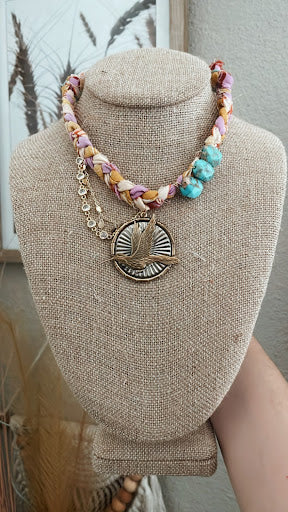 Hummingbird Beach Bum Rags Necklace