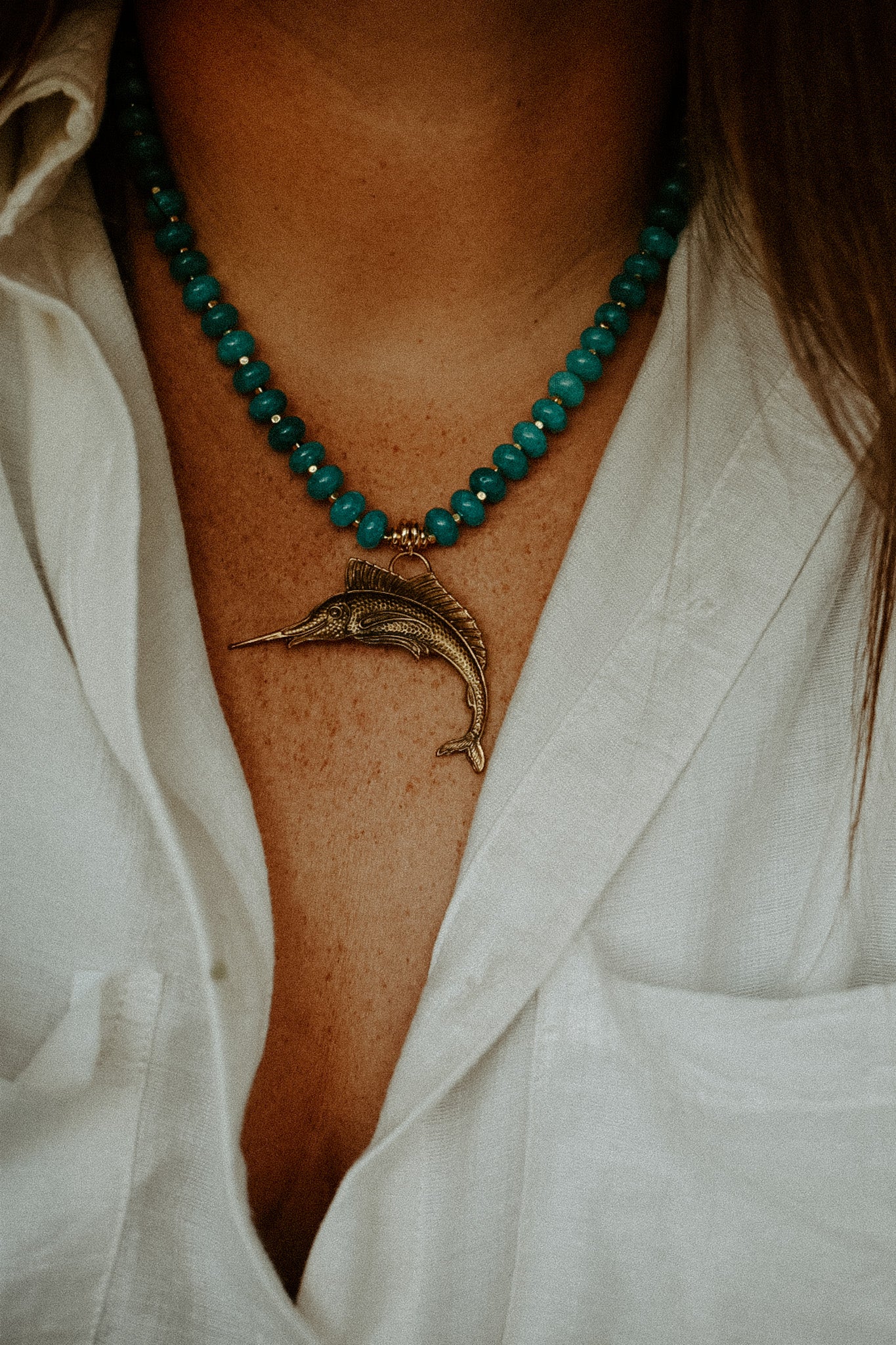 Marlin Blue Necklace