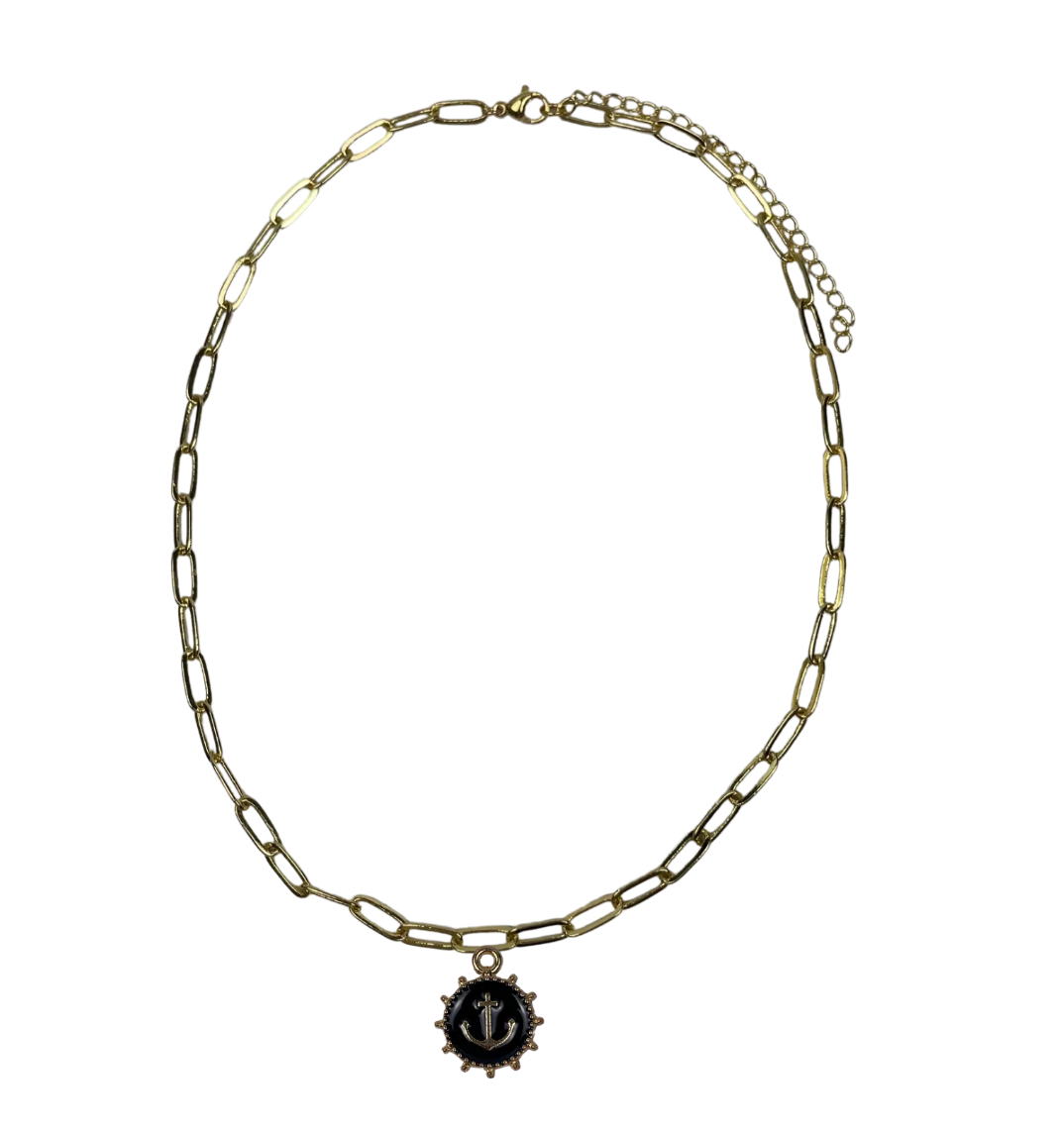 Custom Paperclip Chain Charm Necklace