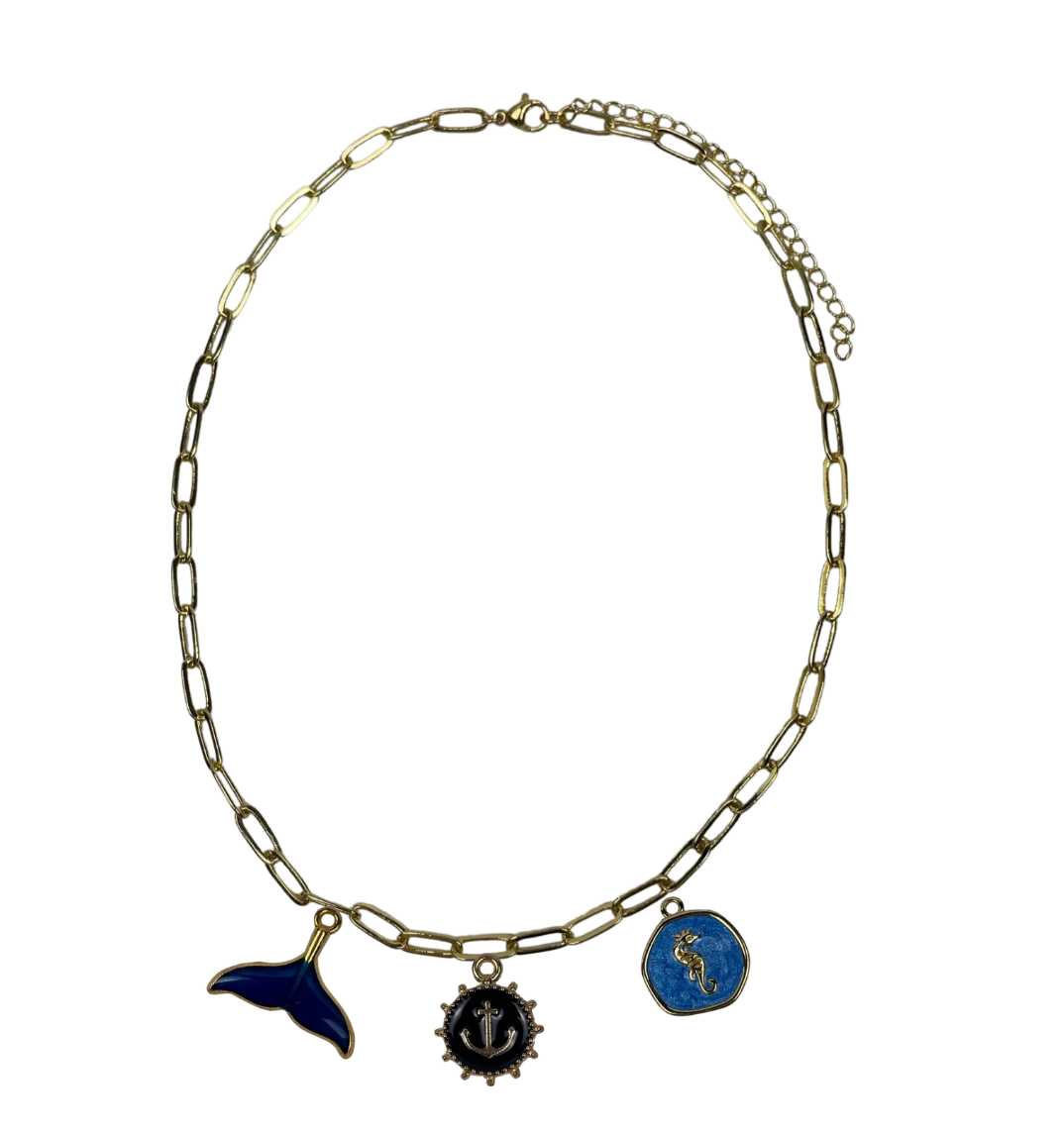Custom Paperclip Chain Charm Necklace