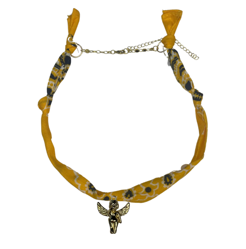 Bandana Necklace One Charm