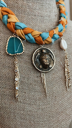 Sea Turtle Drift Beach Bum Rags Necklace