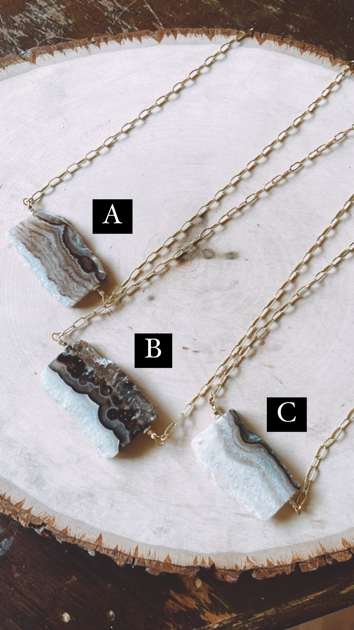 Agate Druzy Necklace