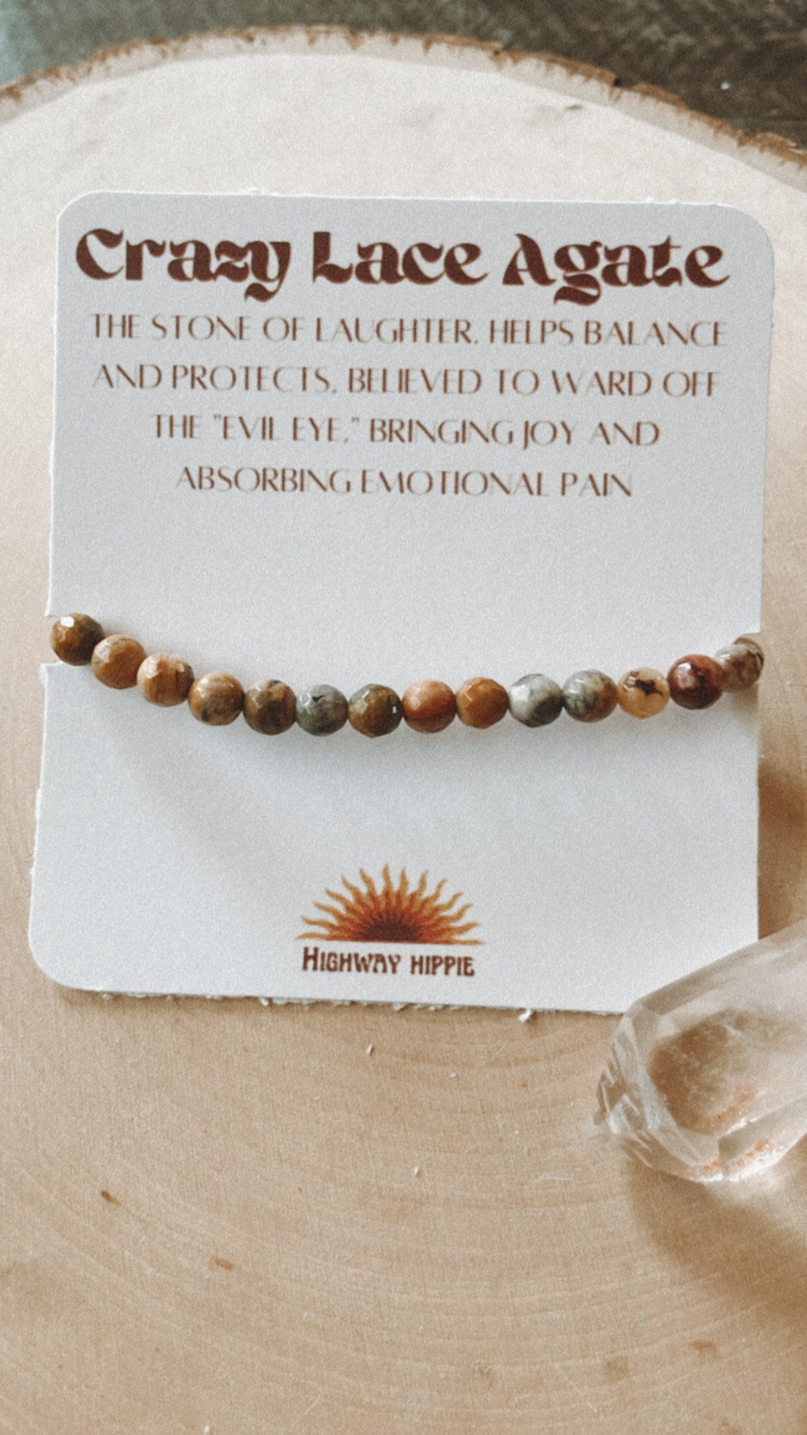 Crazy Lace Agate Bracelet