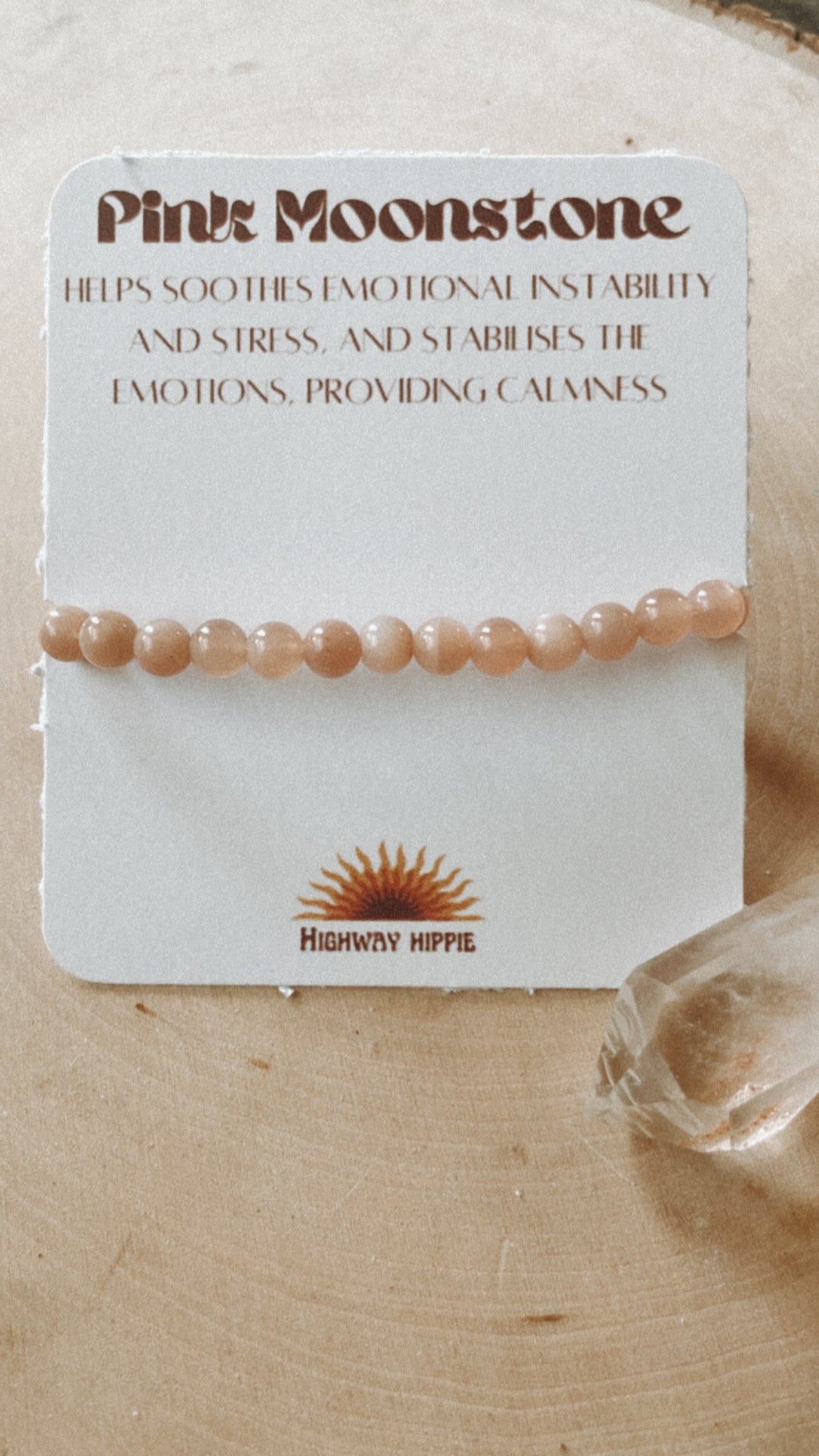 Pink Moonstone Bracelet