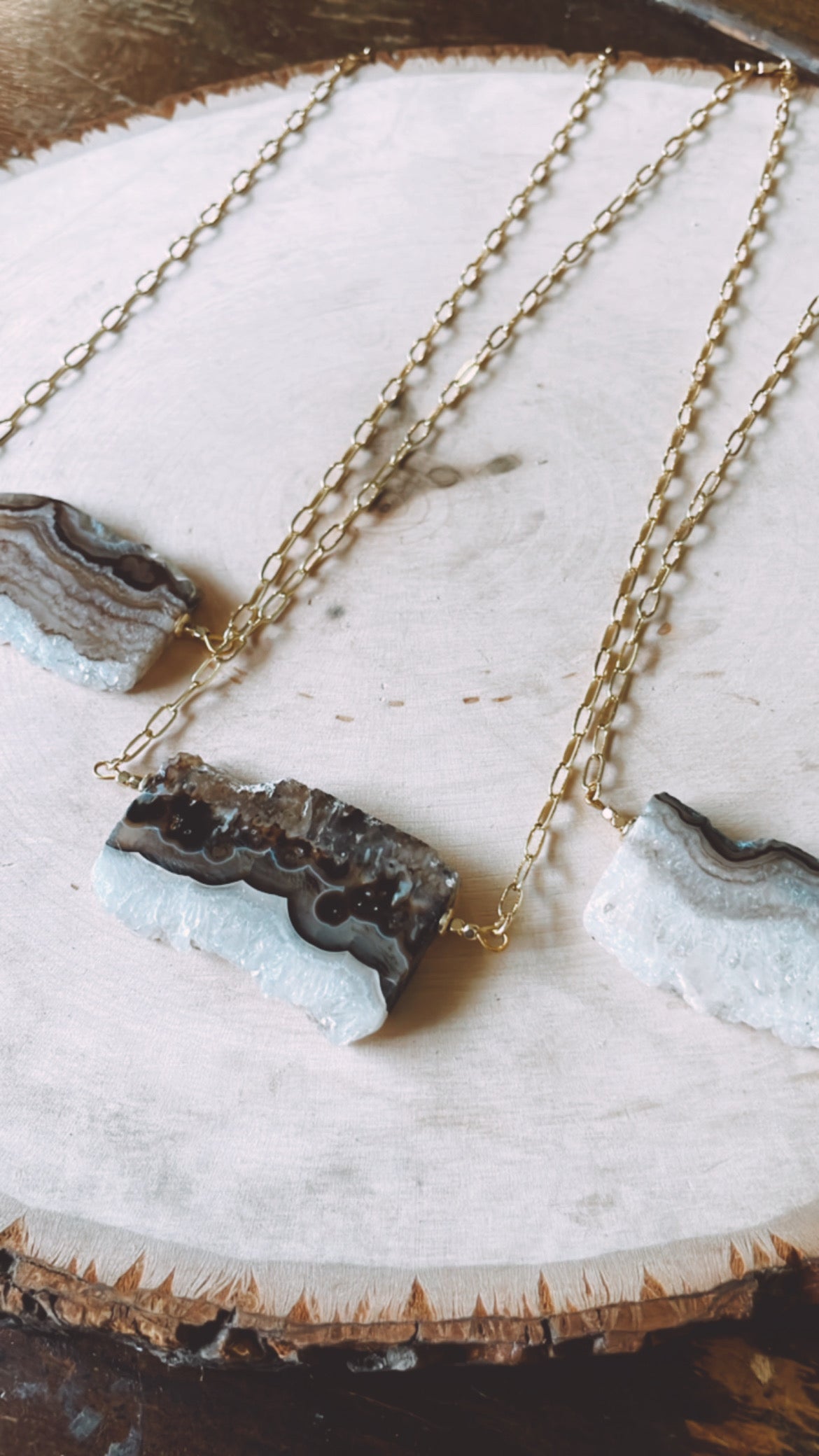 Agate Druzy Necklace