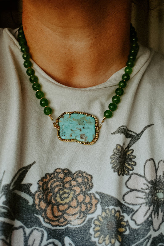 Shades of Green Necklace