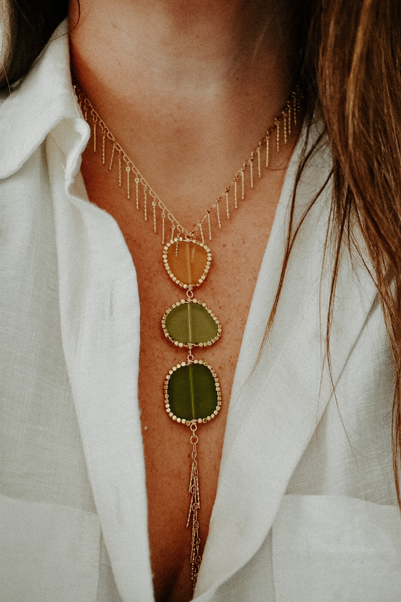 Sea Glass Lariat 6