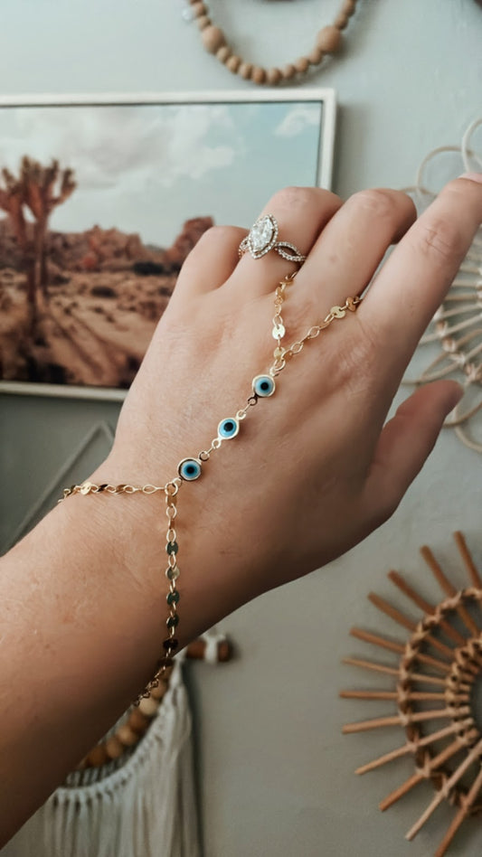 Evil Eye Hand Chain