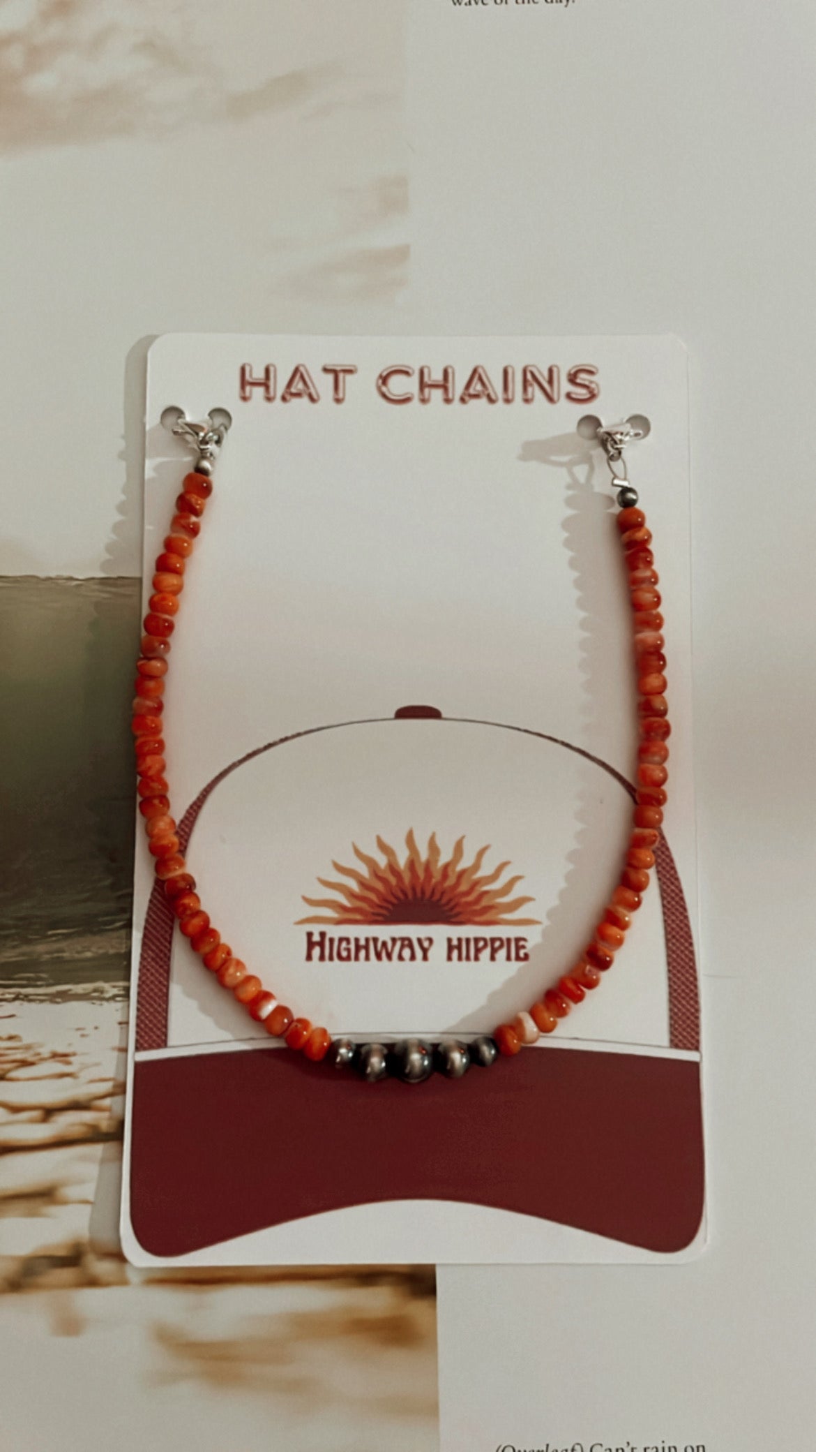 Orange Sky Hat Chain