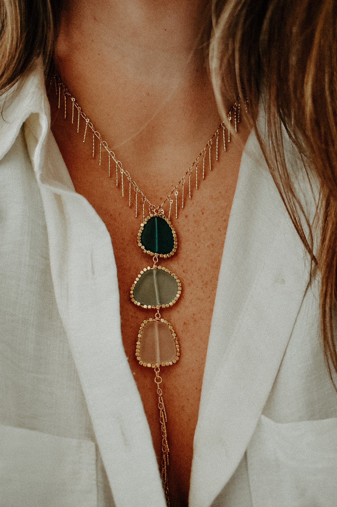 Sea Glass Lariat 3
