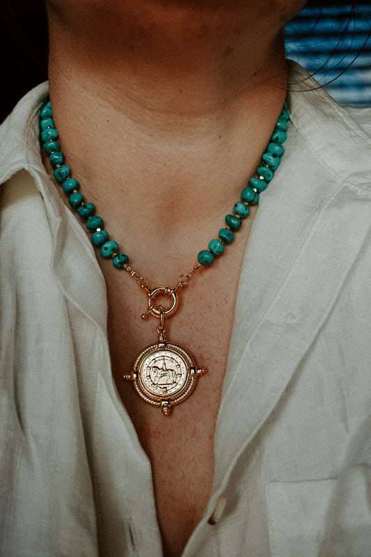 Horse Coin Necklace