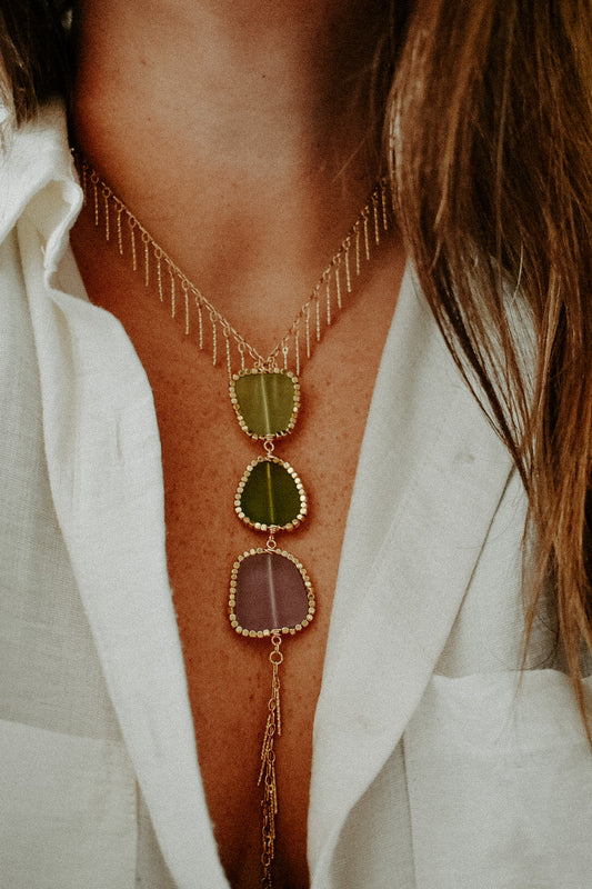 Sea Glass Lariat 8
