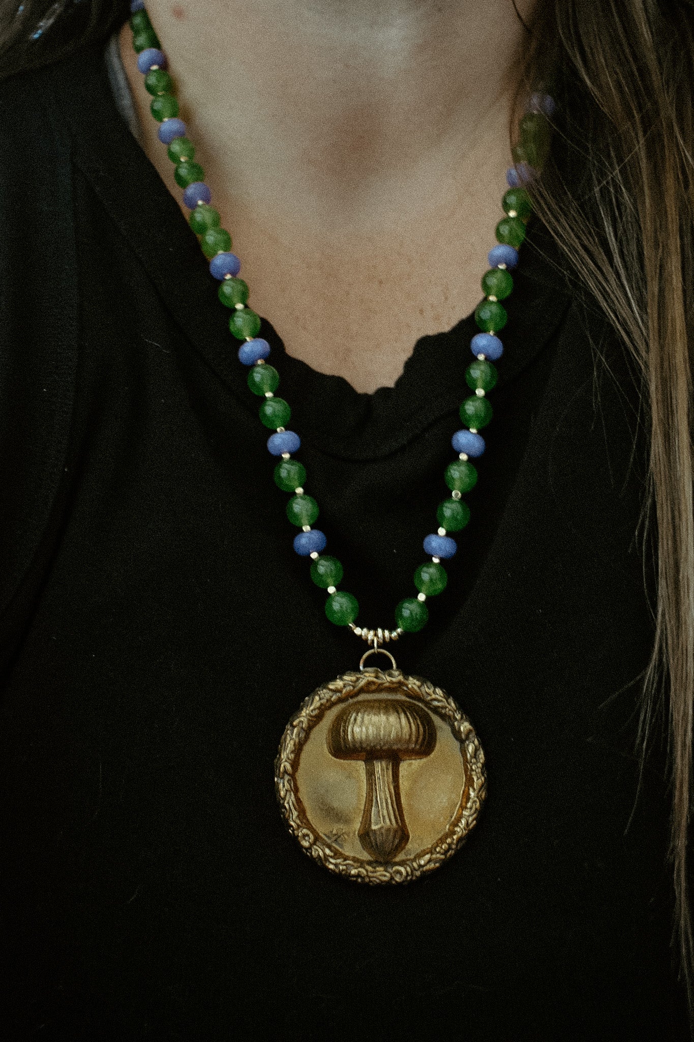 Whimsical Mushroom Necklace