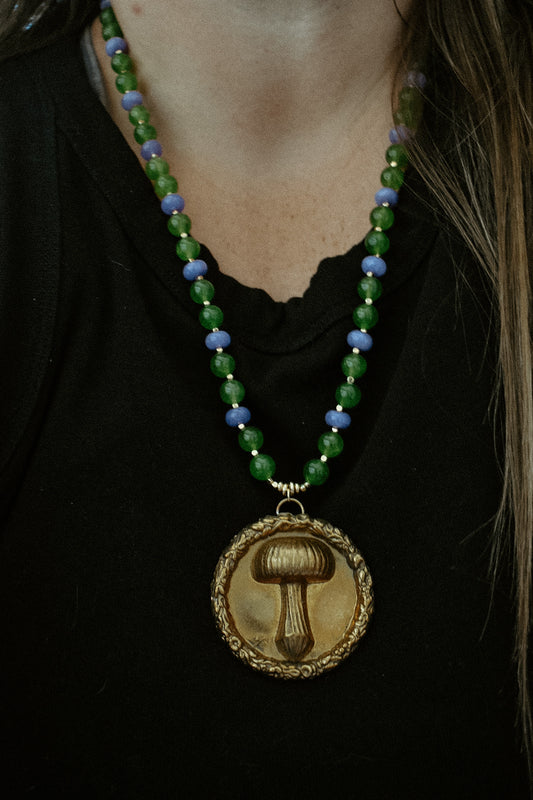Whimsical Mushroom Necklace
