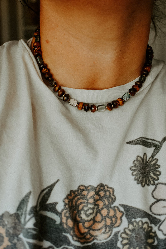 Abalone & Tiger’s Eye Necklace