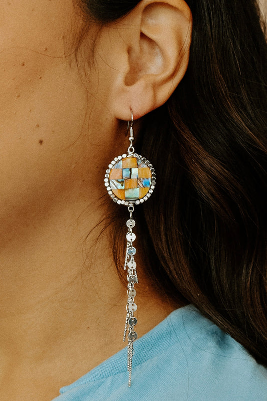Checked Out Earrings