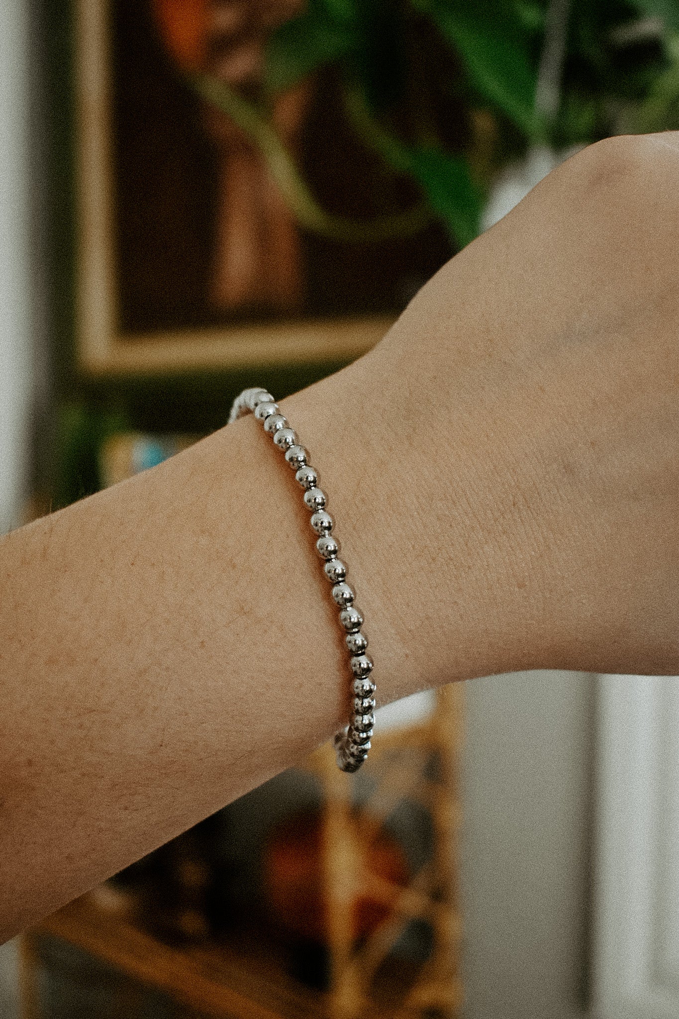 Silver Plated Stretch Bracelet