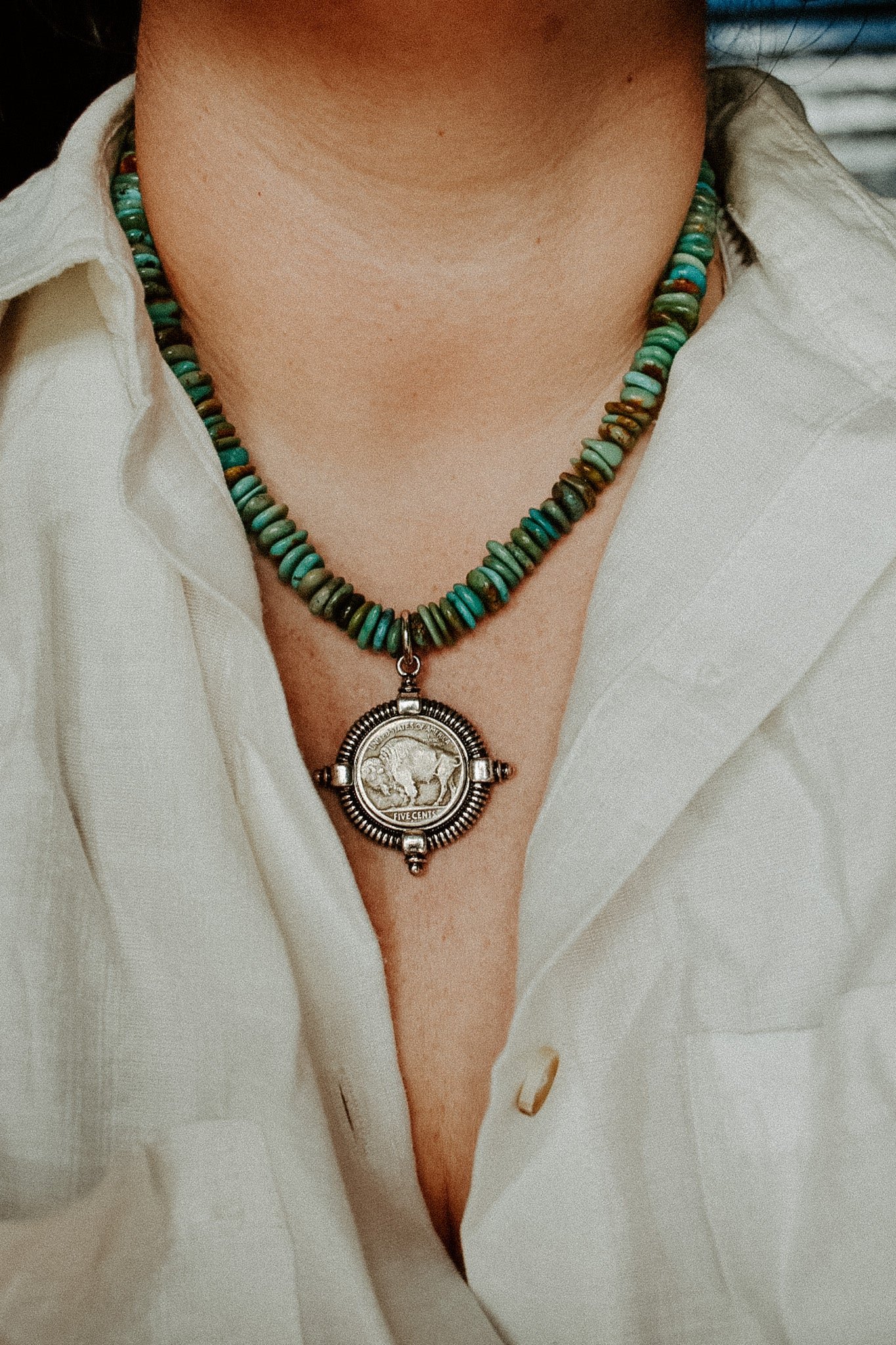 Buffalo Coin Necklace