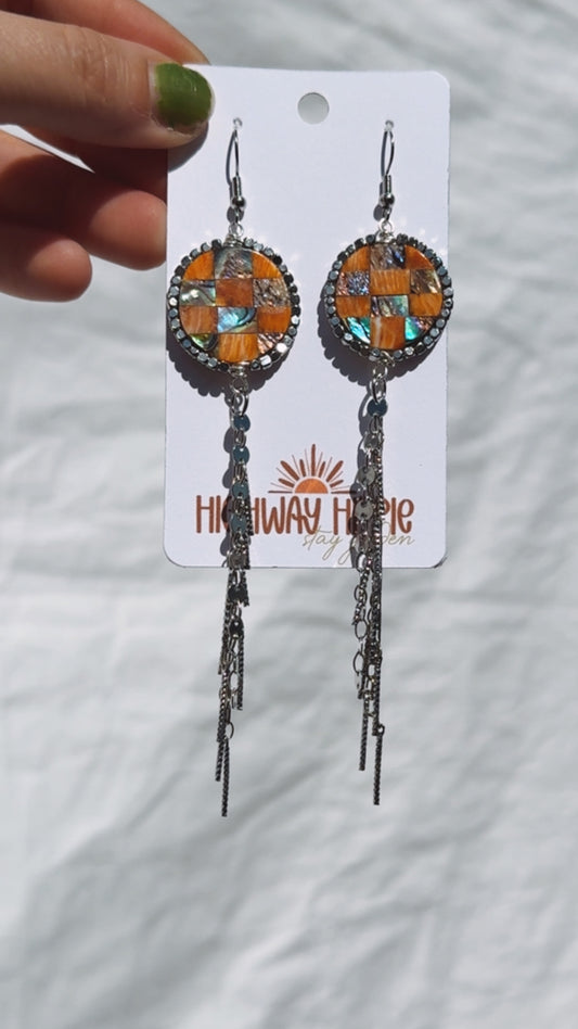 Checked Out Earrings