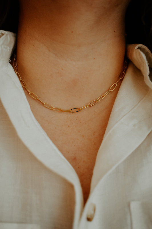Paper Clip Chain Necklace