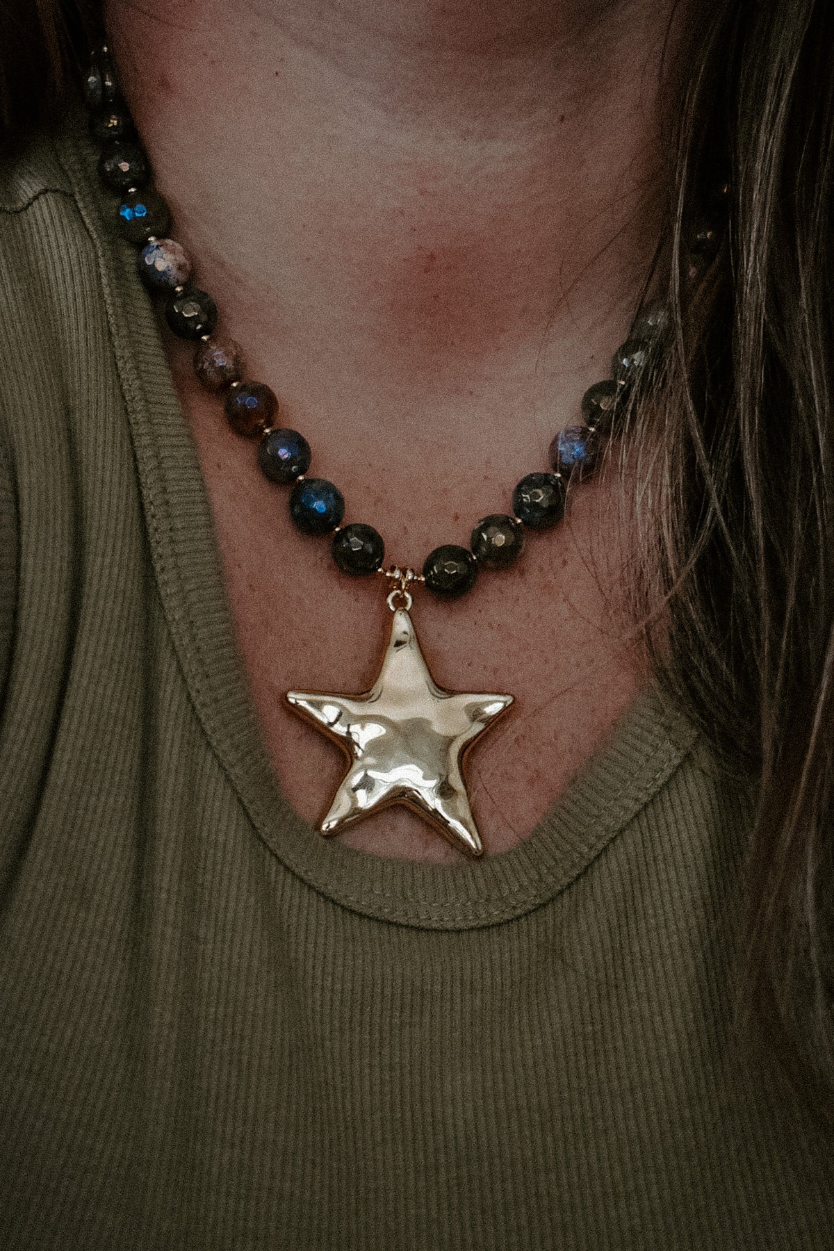 Bejeweled Star Necklace