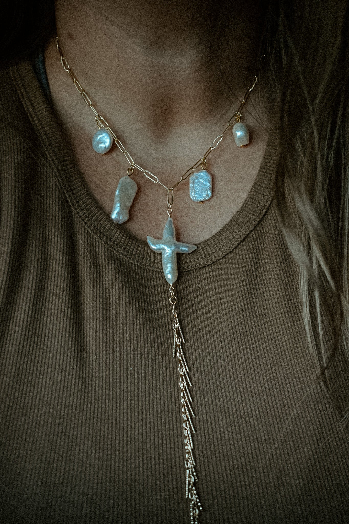 Beach Pearl Necklace
