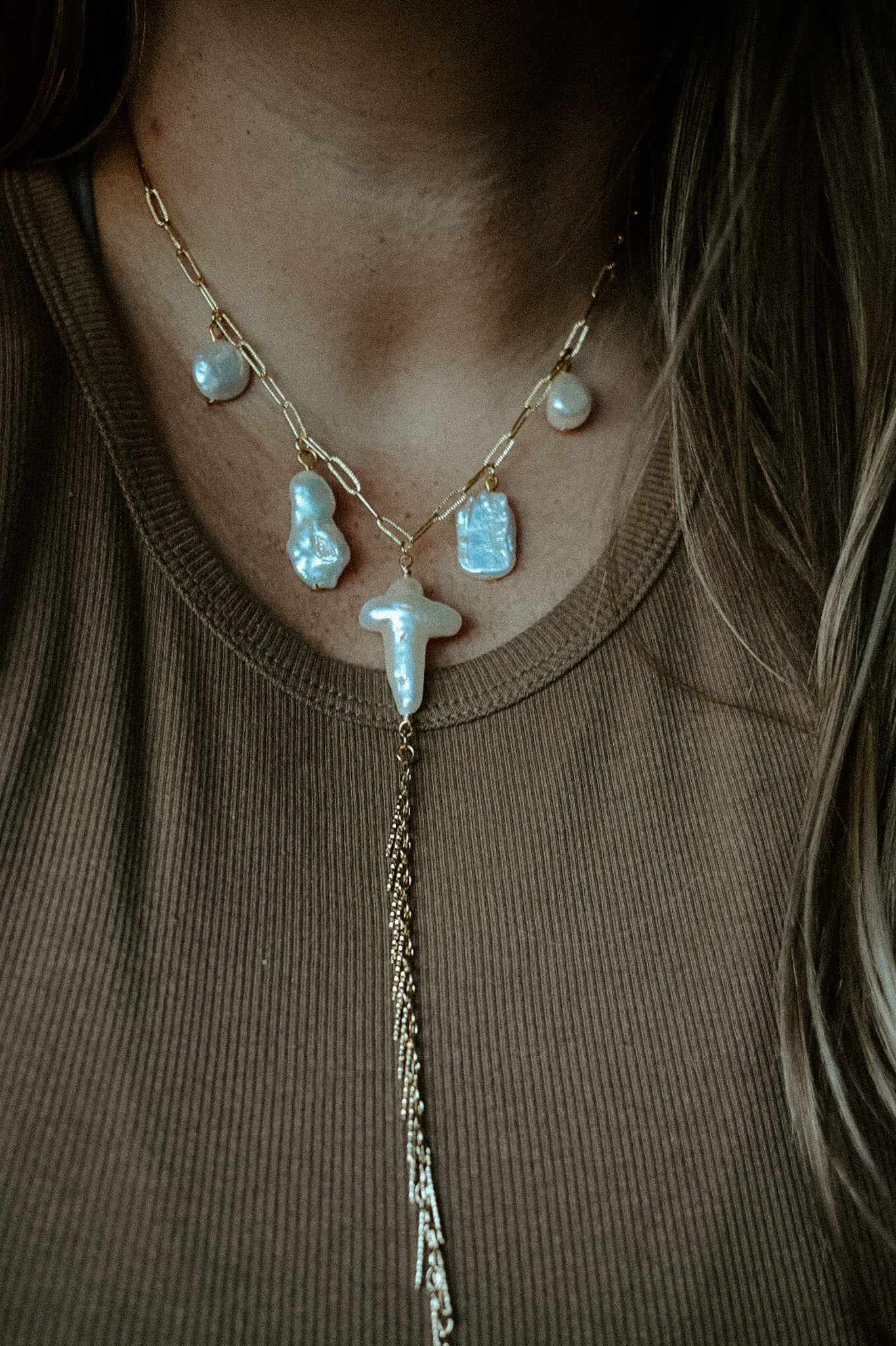 Beach Pearl Necklace