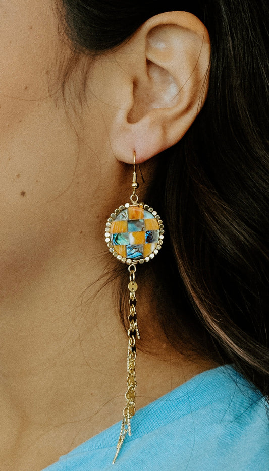 Checked Out Earrings