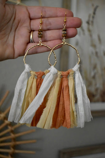 Candy Corn Earrings