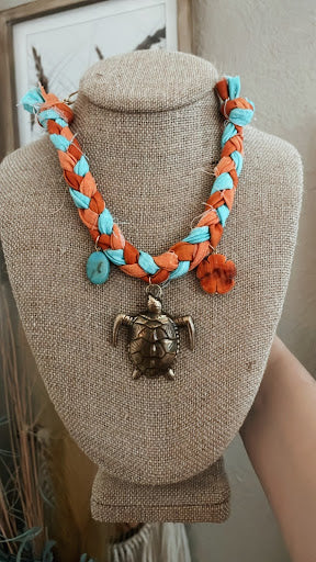Coral Reef Wanderer Beach Bum Rags Necklace