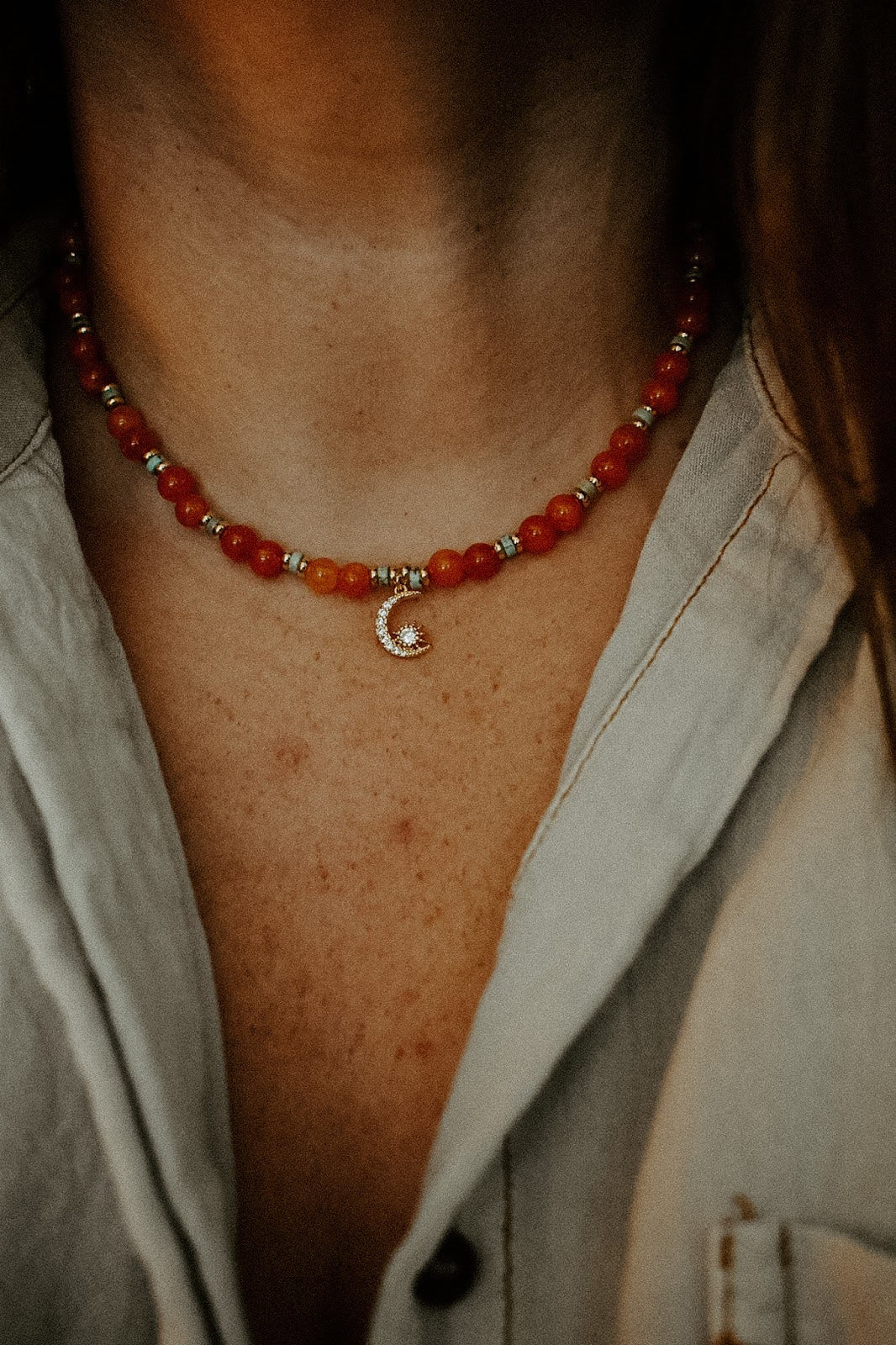 Crescent Haze Necklace