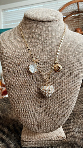 Cupid’s Pearl Charm Necklace