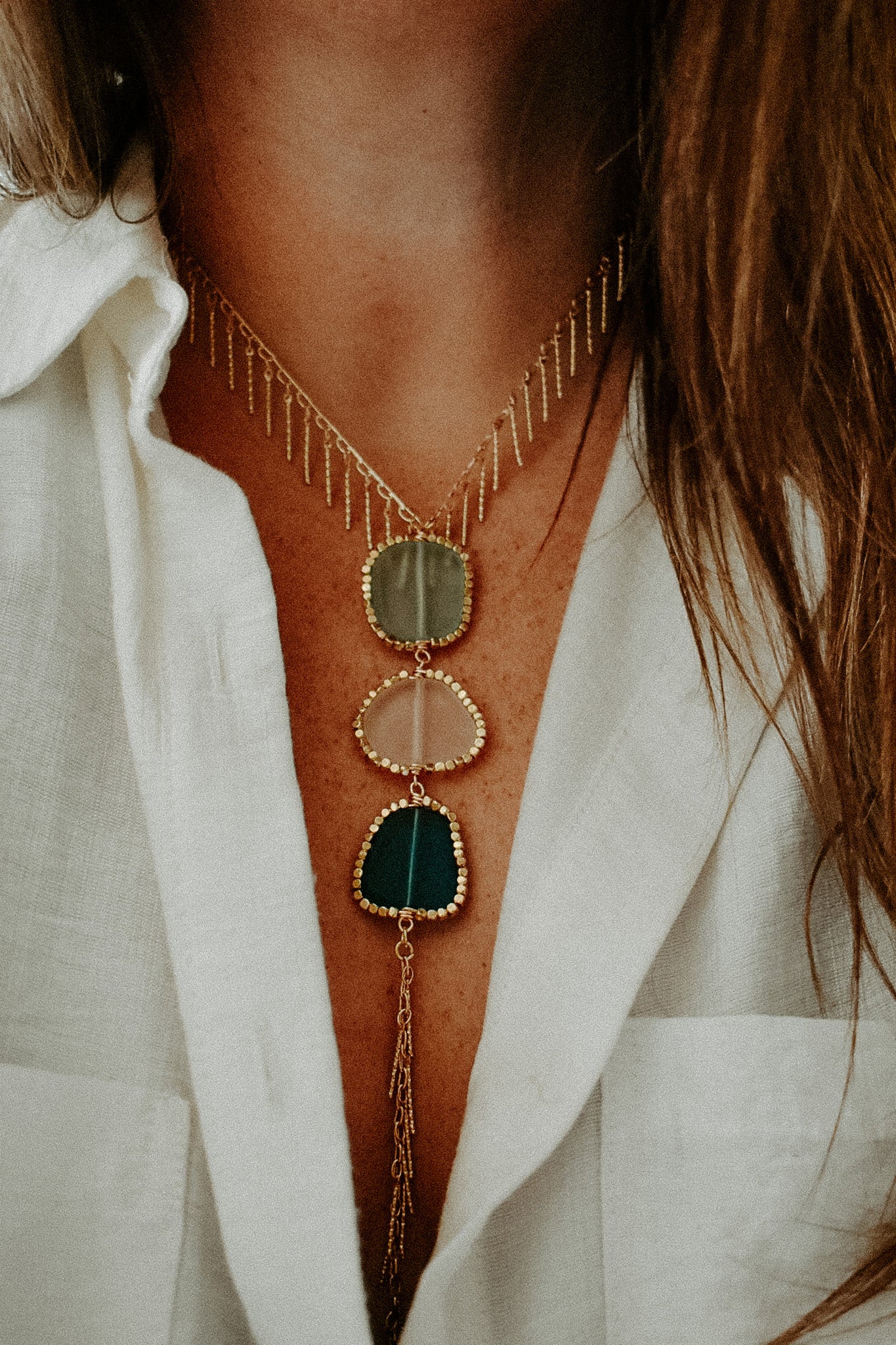 Sea Glass Lariat 7