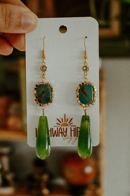 A Splash of Lime Earrings