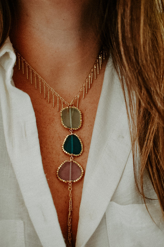 Sea Glass Lariat 9