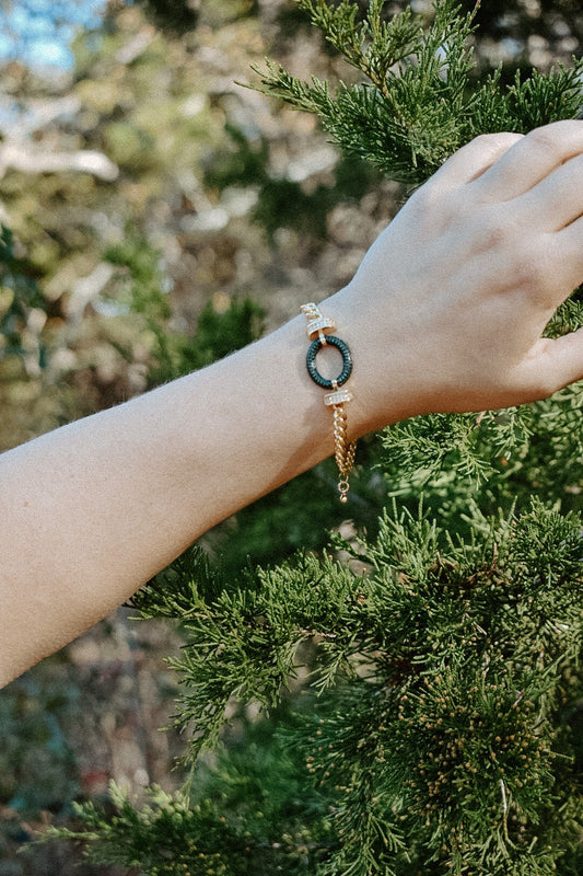 Evergreen Halo Bracelet