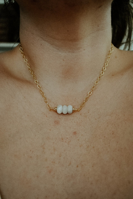 Frosted Trio Necklace