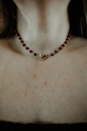 Golden Heart Choker