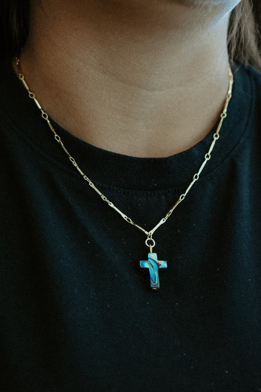 The Halo Cross Necklace